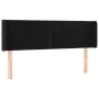 Cabecero con LED de terciopelo negro 147x16x78/88 cm de , Cabeceros y pies de cama - Ref: Foro24-3123524, Precio: 68,27 €, De...