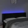 Cabecero con LED de terciopelo negro 147x16x78/88 cm de , Cabeceros y pies de cama - Ref: Foro24-3123524, Precio: 68,27 €, De...