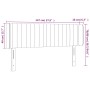 Kopfteil aus schwarzem Samt mit LED 147x16x78/88 cm von , Kopf- und Fußteile - Ref: Foro24-3123524, Preis: 75,02 €, Rabatt: %