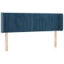 Dark blue velvet LED headboard 147x16x78/88 cm by , Headboards and footboards - Ref: Foro24-3123526, Price: 76,74 €, Discount: %