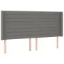 Dunkelgraues Stoffkopfteil mit LED 163x16x118/128 cm von , Kopf- und Fußteile - Ref: Foro24-3124195, Preis: 124,10 €, Rabatt: %