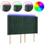 Dark green velvet LED headboard 147x16x118/128 cm by , Headboards and footboards - Ref: Foro24-3124337, Price: 137,01 €, Disc...