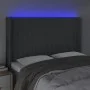 Dark gray fabric headboard with LED 147x16x118/128 cm by , Headboards and footboards - Ref: Foro24-3124285, Price: 132,20 €, ...