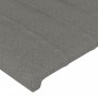 Dark gray fabric headboard with LED 147x16x118/128 cm by , Headboards and footboards - Ref: Foro24-3124285, Price: 136,52 €, ...