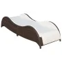 Lounger with brown synthetic rattan cushion by vidaXL, Loungers - Ref: Foro24-41974, Price: 238,98 €, Discount: %