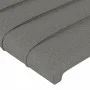 Bed frame with headboard dark gray fabric 160x200 cm by , Beds and slatted bases - Ref: Foro24-3125147, Price: 222,74 €, Disc...