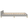 Light gray fabric bed frame with headboard 120x200 cm by , Beds and slatted bases - Ref: Foro24-3125203, Price: 161,73 €, Dis...