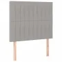 Light gray fabric bed frame with headboard 120x200 cm by , Beds and slatted bases - Ref: Foro24-3125203, Price: 161,28 €, Dis...