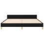 Bed frame with black fabric headboard 160x200 cm by , Beds and slatted bases - Ref: Foro24-3125229, Price: 245,58 €, Discount: %