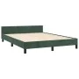 Dunkelgrüner Samtbettrahmen mit Kopfteil 140x200 cm von , Betten und Lattenroste - Ref: Foro24-3125882, Preis: 233,03 €, Raba...