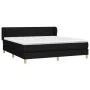 Box spring bed with black fabric mattress 160x200 cm by , Beds and slatted bases - Ref: Foro24-3126895, Price: 494,97 €, Disc...