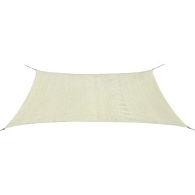 Rectangular HDPE sail awning 2x4m cream by vidaXL, Umbrellas - Ref: Foro24-42288, Price: 33,50 €, Discount: %