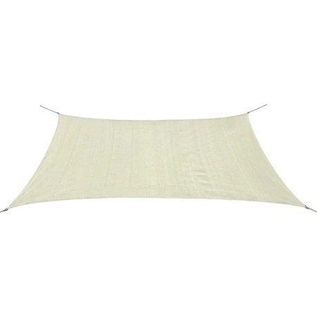Rectangular HDPE sail awning 2x4m cream by vidaXL, Umbrellas - Ref: Foro24-42288, Price: 34,26 €, Discount: %