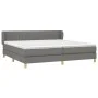 Box spring bed with dark gray fabric mattress 200x200 cm by , Beds and slatted bases - Ref: Foro24-3126990, Price: 578,76 €, ...