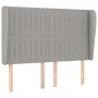 Box spring bed with light gray fabric mattress 140x190 cm by , Beds and slatted bases - Ref: Foro24-3128117, Price: 529,21 €,...