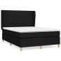 Box spring bed with black fabric mattress 140x190 cm by , Beds and slatted bases - Ref: Foro24-3128679, Price: 471,61 €, Disc...