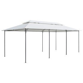 Cenador 600x298x270 cm blanco 180g/m²