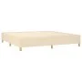 Box spring bed with cream fabric mattress 200x200 cm by , Beds and slatted bases - Ref: Foro24-3128714, Price: 680,24 €, Disc...