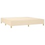 Boxspringbett mit cremefarbener Stoffmatratze 200x200 cm von , Betten und Lattenroste - Ref: Foro24-3128714, Preis: 635,66 €,...