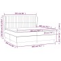 Boxspringbett mit cremefarbener Stoffmatratze 200x200 cm von , Betten und Lattenroste - Ref: Foro24-3128714, Preis: 635,66 €,...