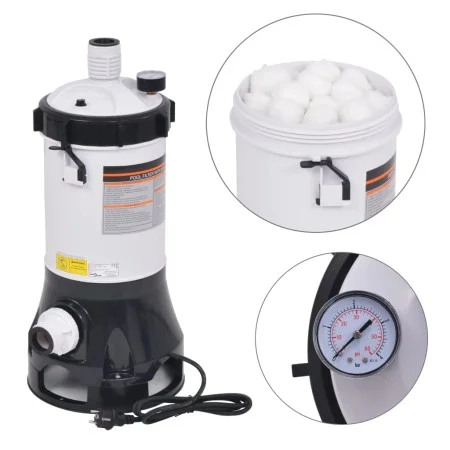 Intex Bestway 185W 4.4 m³/h pool filter pump by vidaXL, Pool and spa filters - Ref: Foro24-91171, Price: 136,96 €, Discount: %