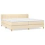 Boxspringbett mit cremefarbener Stoffmatratze 200x200 cm von , Betten und Lattenroste - Ref: Foro24-3130462, Preis: 572,08 €,...
