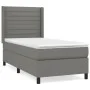 Box spring bed with dark gray fabric mattress 80x200 cm by , Beds and slatted bases - Ref: Foro24-3131466, Price: 340,52 €, D...