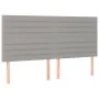 Box spring bed with light gray fabric mattress 160x200 cm by , Beds and slatted bases - Ref: Foro24-3131521, Price: 564,86 €,...