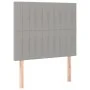 Box spring bed with light gray fabric mattress 100x200 cm by , Beds and slatted bases - Ref: Foro24-3132129, Price: 344,62 €,...