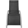 Tumbona de aluminio negro de vidaXL, Tumbonas - Ref: Foro24-42159, Precio: 133,91 €, Descuento: %