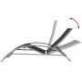 Tumbona de aluminio negro de vidaXL, Tumbonas - Ref: Foro24-42159, Precio: 133,91 €, Descuento: %