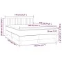 Box spring bed with mattress and LED dark green velvet 140x190cm by , Beds and slatted bases - Ref: Foro24-3134522, Price: 45...