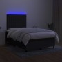 Box spring bed with LED mattress black fabric 120x200 cm by , Beds and slatted bases - Ref: Foro24-3135023, Price: 437,97 €, ...