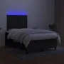 Box spring bed with LED mattress black fabric 120x200 cm by , Beds and slatted bases - Ref: Foro24-3135023, Price: 437,02 €, ...