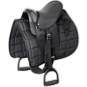 10" black pony saddle set by vidaXL, Frames - Ref: Foro24-91179, Price: 136,96 €, Discount: %