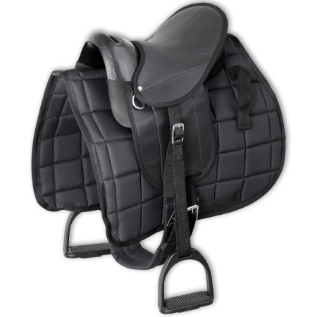 Set de montura de pony 10" negro de vidaXL, Monturas - Ref: Foro24-91179, Precio: 140,89 €, Descuento: %
