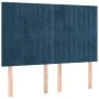 Box spring bed with mattress and LED dark blue velvet 140x200 cm by , Beds and slatted bases - Ref: Foro24-3136249, Price: 48...