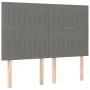 Box spring bed with dark gray fabric mattress 140x200 cm by , Beds and slatted bases - Ref: Foro24-3136758, Price: 538,66 €, ...