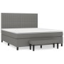 Boxspringbett mit dunkelgrauer Stoffmatratze 160x200 cm von , Betten und Lattenroste - Ref: Foro24-3136766, Preis: 618,03 €, ...