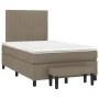 Box spring bed with taupe gray fabric mattress 120x200 cm by , Beds and slatted bases - Ref: Foro24-3136745, Price: 419,33 €,...
