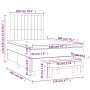 Boxspringbett mit taupegrauer Stoffmatratze 120x200 cm von , Betten und Lattenroste - Ref: Foro24-3136745, Preis: 425,82 €, R...