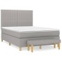 Boxspringbett mit hellgrauer Stoffmatratze 140x200 cm von , Betten und Lattenroste - Ref: Foro24-3137317, Preis: 537,91 €, Ra...