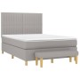 Boxspringbett mit hellgrauer Stoffmatratze 140x200 cm von , Betten und Lattenroste - Ref: Foro24-3137317, Preis: 537,91 €, Ra...