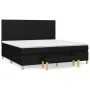 Box spring bed with black fabric mattress 200x200 cm by , Beds and slatted bases - Ref: Foro24-3137343, Price: 725,96 €, Disc...