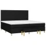 Box spring bed with black fabric mattress 200x200 cm by , Beds and slatted bases - Ref: Foro24-3137343, Price: 725,96 €, Disc...