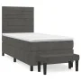 Boxspringbett mit dunkelgrauer Samtmatratze 80x200 cm von , Betten und Lattenroste - Ref: Foro24-3137870, Preis: 346,39 €, Ra...