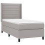 Boxspringbettmatratze und LED-Leuchten aus hellgrauem Stoff 80x200 cm von , Betten und Lattenroste - Ref: Foro24-3138349, Pre...