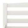 Solid pine wood bed frame, white, 100x200 cm by vidaXL, Beds and slatted bases - Ref: Foro24-322069, Price: 145,79 €, Discoun...