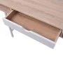 Desk with one oak and white drawer by vidaXL, Desks - Ref: Foro24-20135, Price: 82,21 €, Discount: %