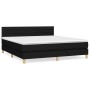 Boxspringbett mit schwarzer Stoffmatratze 160x200 cm von , Betten und Lattenroste - Ref: Foro24-3140707, Preis: 516,25 €, Rab...